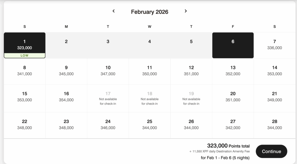 Marriott Bonvoy Flexible Date Search