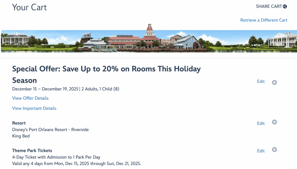 Bundling theme park tickets and hotels to earn more points