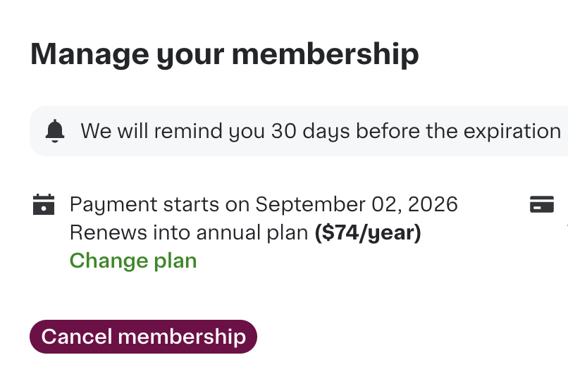 Instacart membership renewal