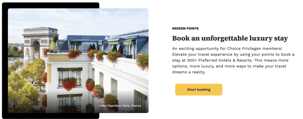 Booking Preferred Hotels with Choice Privileges